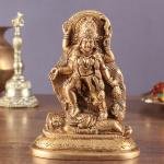 Pure Brass Goddess Kali Ma Idol | 5" Antique Polish Art | 710g Sacred Masterpiece | Divine Mother Grace | Jaipurio